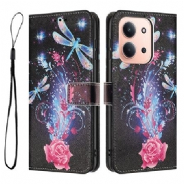 Folio Deksel Poco C85 Øyenstikkere Beskyttelse Deksel