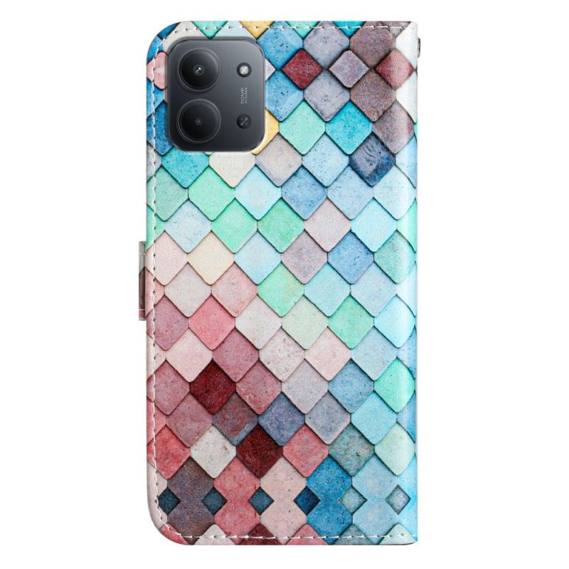 Folio Deksel Poco C85 Rutenett