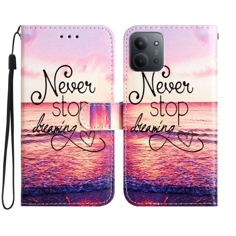 Folio Deksel Poco C85 Slutt Aldri Å Drømme