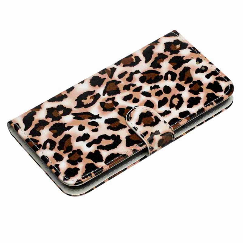 Lærdeksel Folio Deksel Poco C85 Leopard