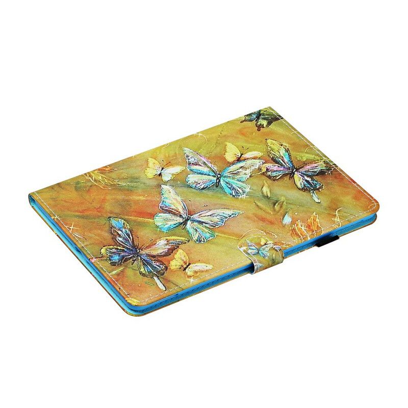 Folio Deksel Til Samsung Galaxy Tab S6 Lite Malte Sommerfugler