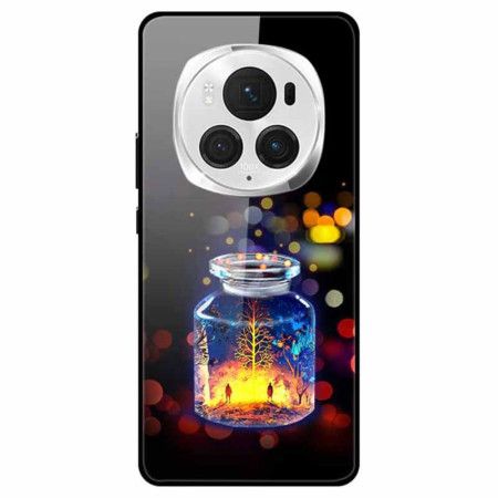 Deksel Honor Magic 6 Pro Mobildeksel Ønskeflaske Av Herdet Glass