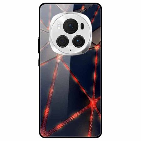 Deksel Honor Magic 6 Pro Rødt Laserherdet Glass