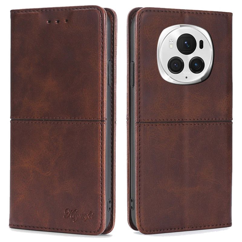 Folio Deksel Honor Magic 6 Pro Vintage Tekstur Beskyttelse Deksel