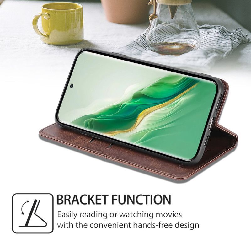 Folio Deksel Honor Magic 6 Pro Vintage Tekstur Beskyttelse Deksel