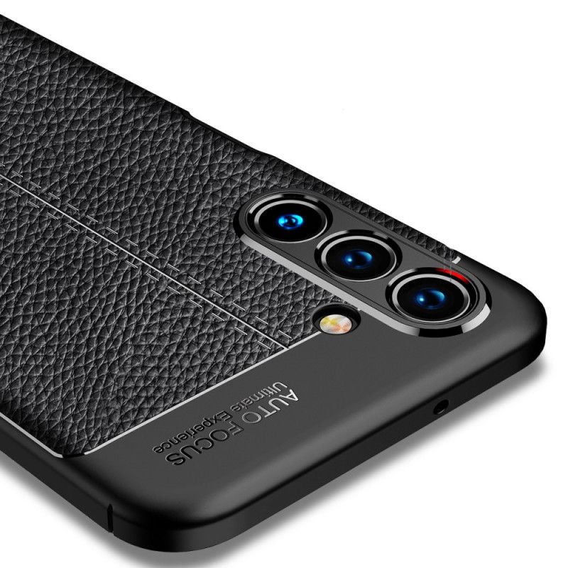Deksel Til Samsung Galaxy A13 5G Dobbellinje Litchi-skinneffekt