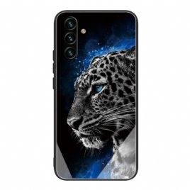Deksel Til Samsung Galaxy A13 5G Feline Ansikt Herdet Glass