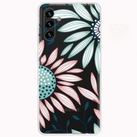 Deksel Til Samsung Galaxy A13 5G En Gjennomsiktig Blomst