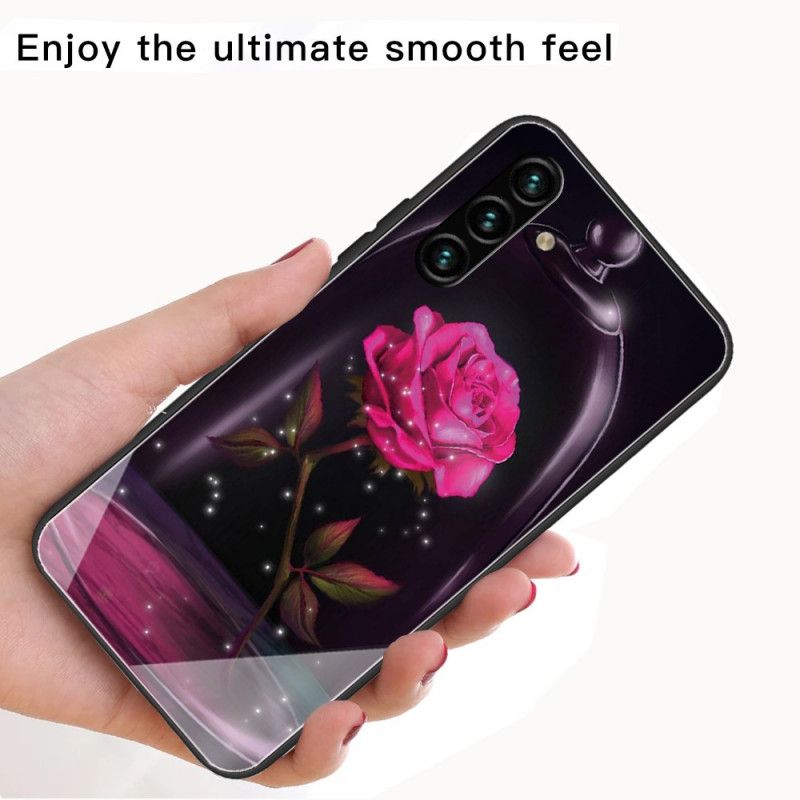 Deksel Til Samsung Galaxy A13 5G Magisk Rosa Herdet Glass