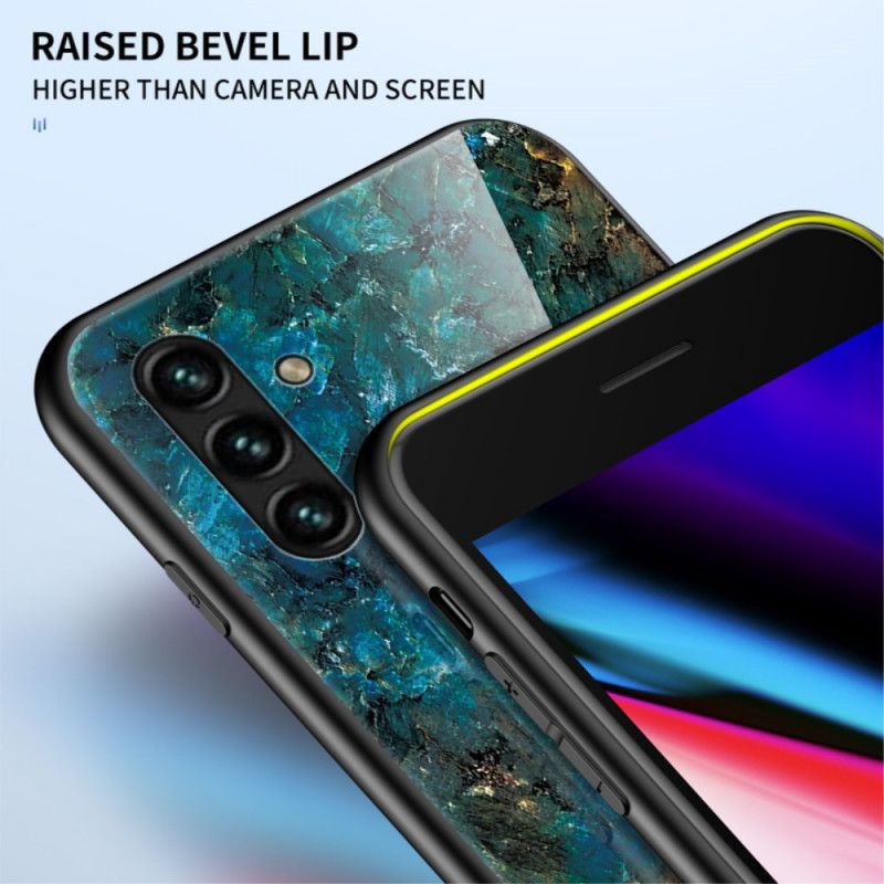 Deksel Til Samsung Galaxy A13 5G Marmor Herdet Glass