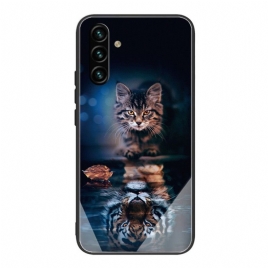 Deksel Til Samsung Galaxy A13 5G Min Tiger Herdet Glass