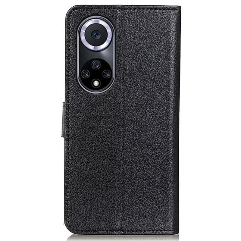 Folio Deksel Til Huawei Nova 9 / Honor 50 Tradisjonelt Litchi