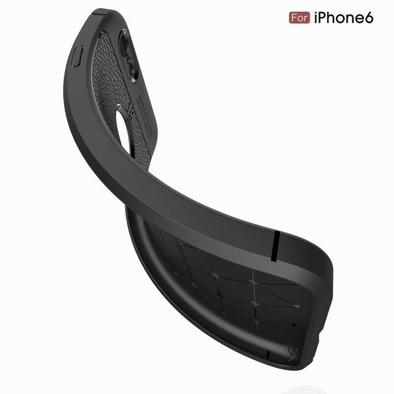 Deksel Til iPhone 6 / 6S Dobbellinje Litchi-skinneffekt