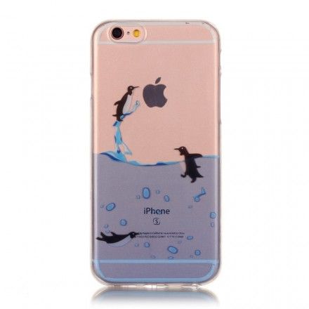 Deksel Til iPhone 6 / 6S Sømløst Pingvinspill