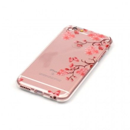 Deksel Til iPhone 6 / 6S Transparent Blomstrende Tre