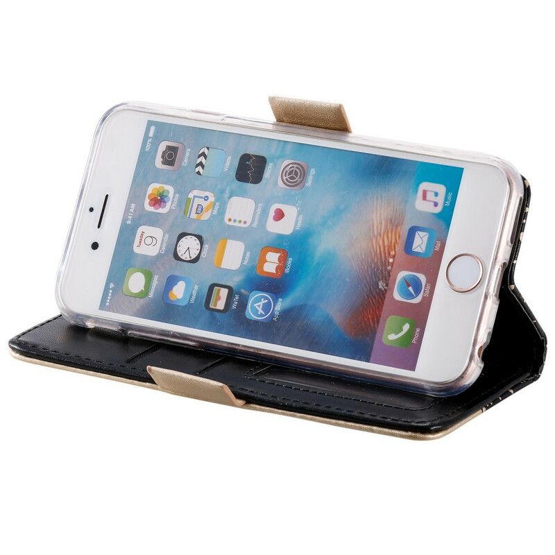 Folio Deksel Til iPhone 6 / 6S Med Kjede Myntpung Med Blonder