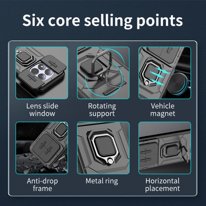 Deksel Xiaomi Redmi Note 15 Pro 5g Slitesterk Ring Med Linsedeksel