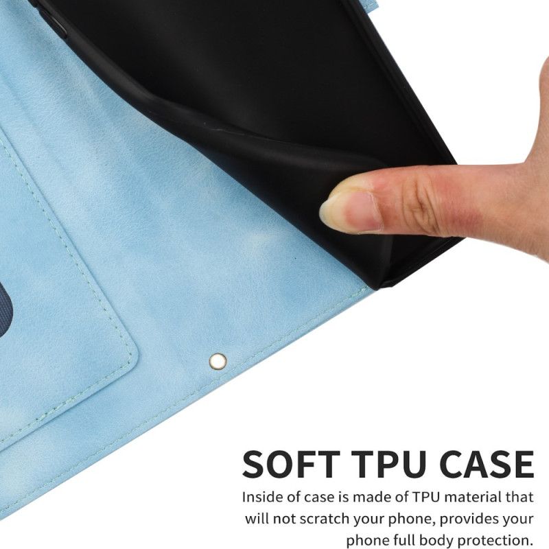 Folio Deksel Til Xiaomi Redmi Note 15 Pro 5g Blomstermønster Med Stropp