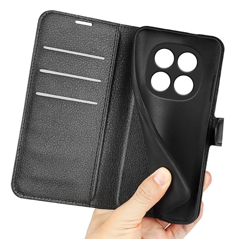 Folio Deksel Til Xiaomi Redmi Note 15 Pro 5g Litchi-imitasjonsskinn