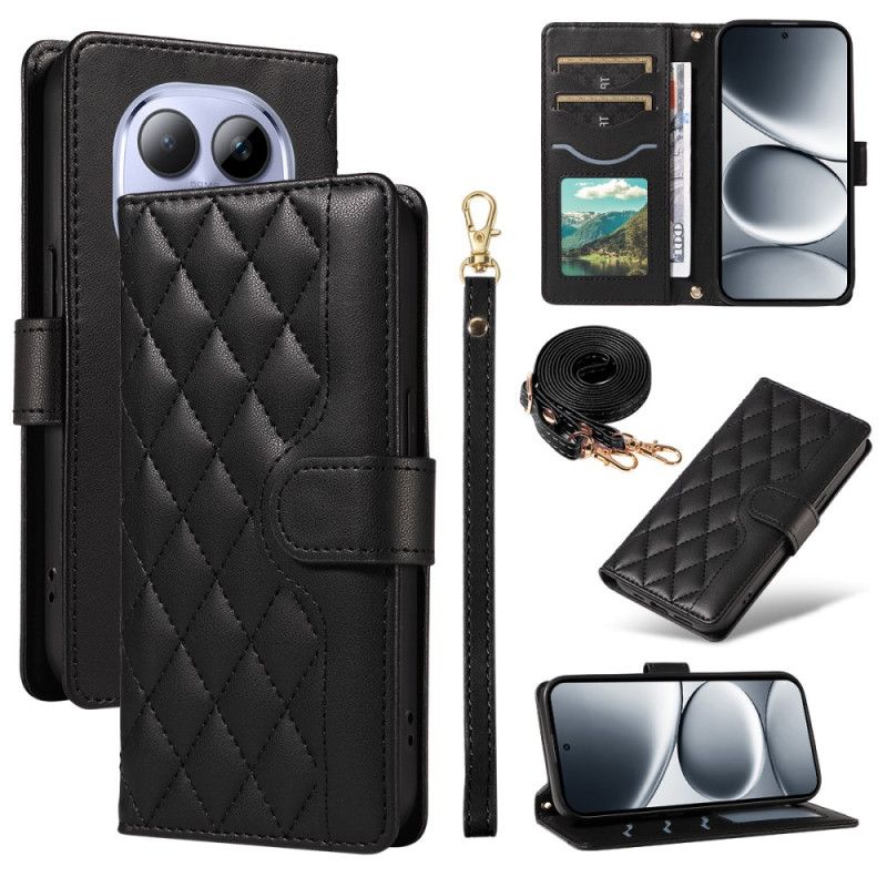 Folio Deksel Til Xiaomi Redmi Note 15 Pro 5g Vattert Med Stropper