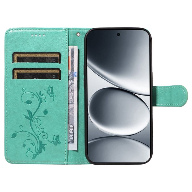 Folio Deksel Xiaomi Redmi Note 15 Pro 5g Blomstermotiv Beskyttelse Deksel