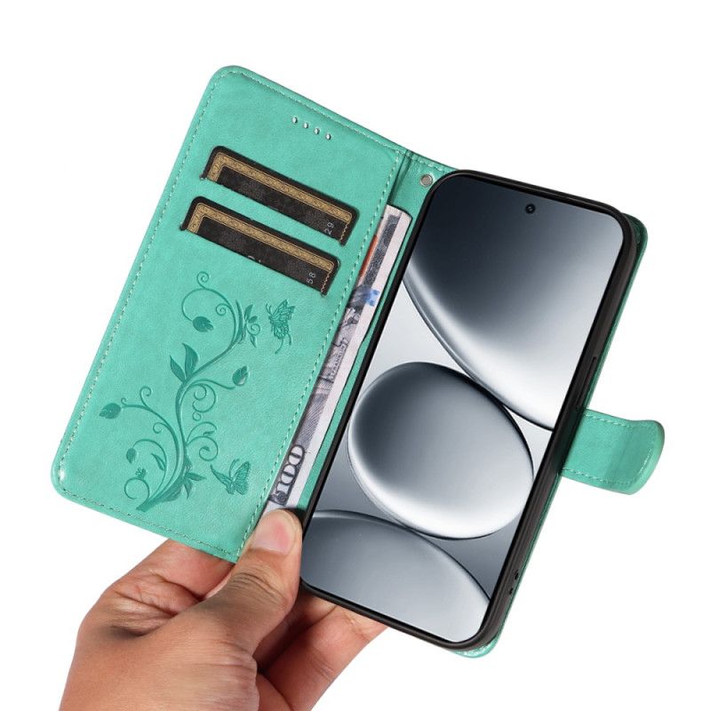 Folio Deksel Xiaomi Redmi Note 15 Pro 5g Blomstermotiv Beskyttelse Deksel