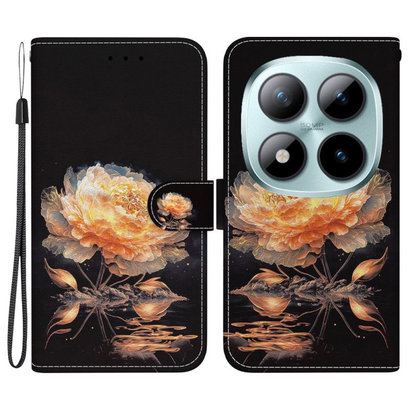 Folio Deksel Xiaomi Redmi Note 15 Pro 5g Gyllen Peon