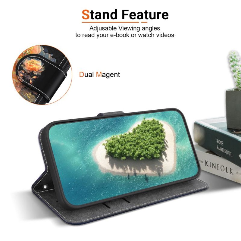 Folio Deksel Xiaomi Redmi Note 15 Pro 5g Gyllen Peon