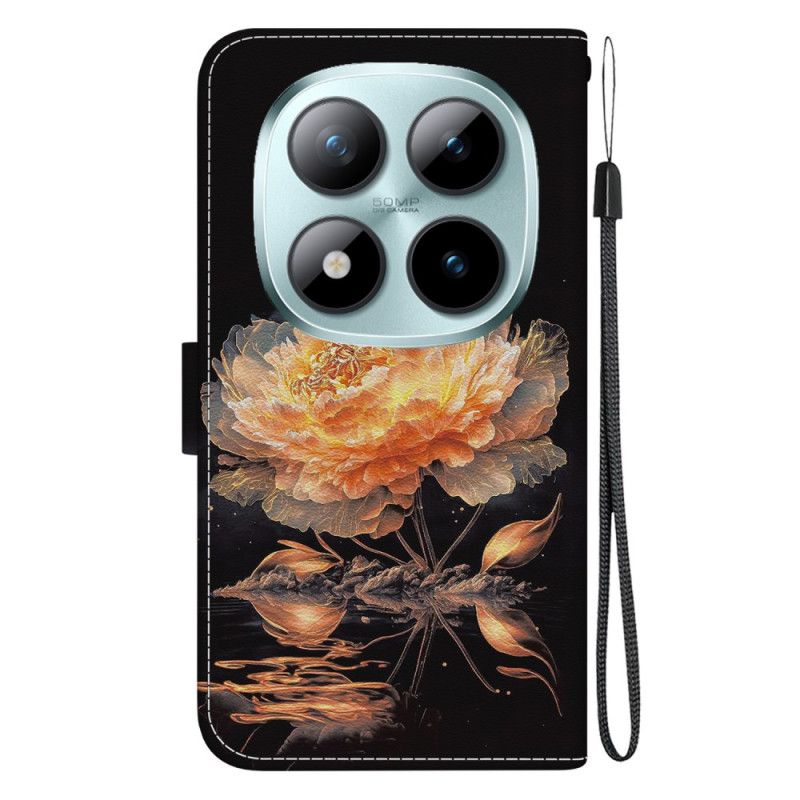 Folio Deksel Xiaomi Redmi Note 15 Pro 5g Gyllen Peon