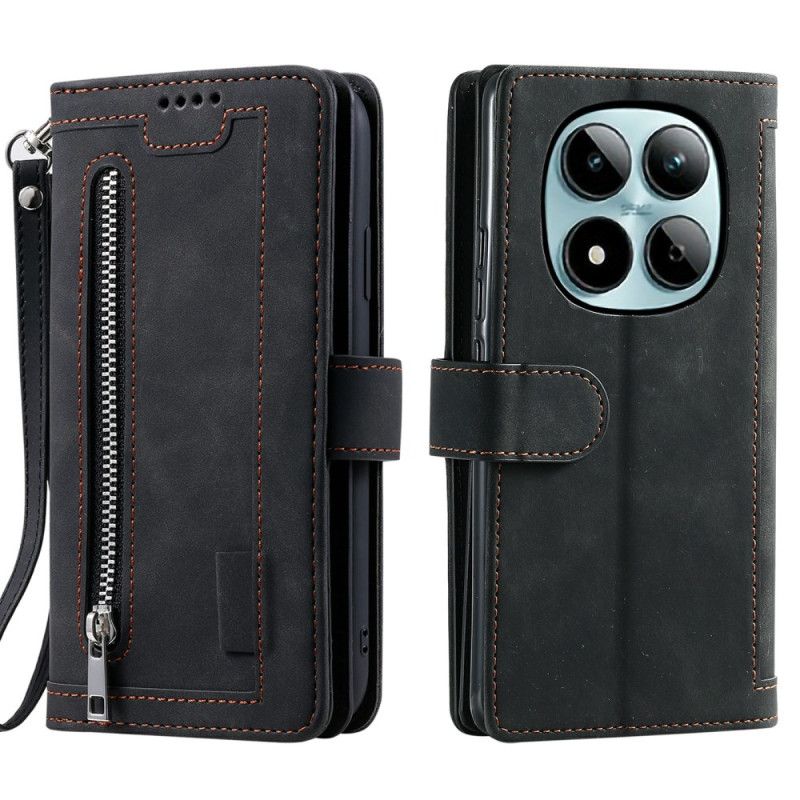 Folio Deksel Xiaomi Redmi Note 15 Pro 5g Lommebok Med 9 Kortspor Beskyttelse Deksel