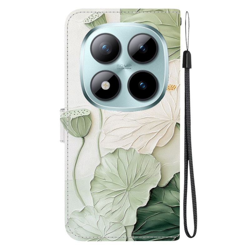 Folio Deksel Xiaomi Redmi Note 15 Pro 5g Lotusmønster