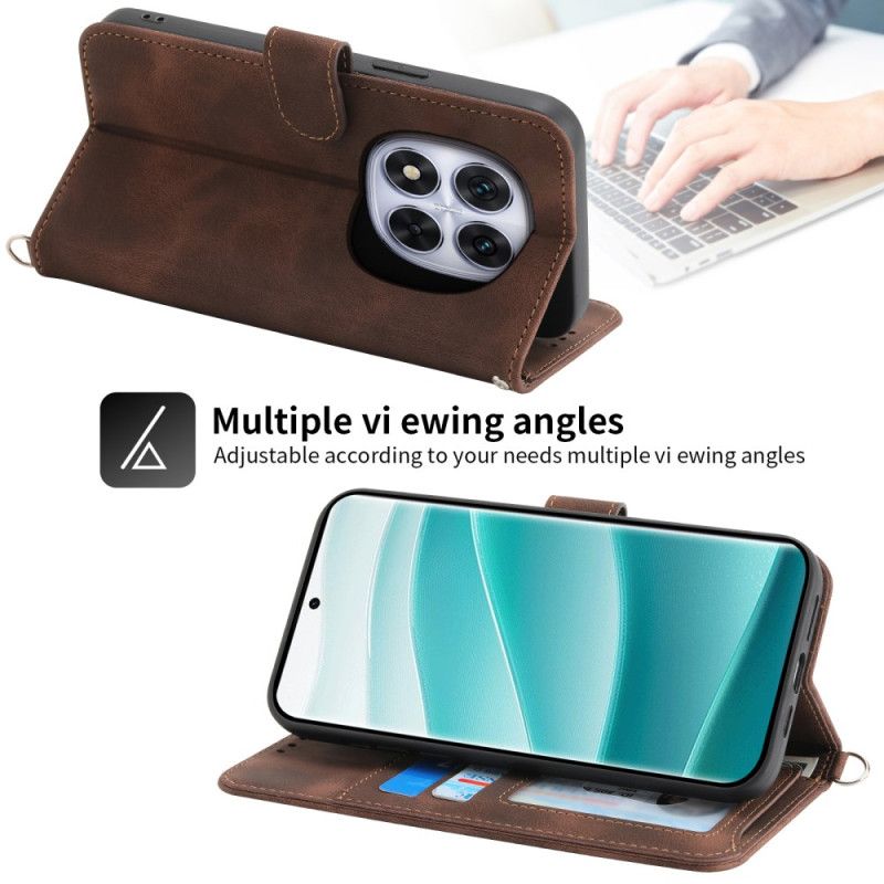 Folio Deksel Xiaomi Redmi Note 15 Pro 5g Mandala Semsket Skinneffekt Med Skulderstropp Beskyttelse Deksel