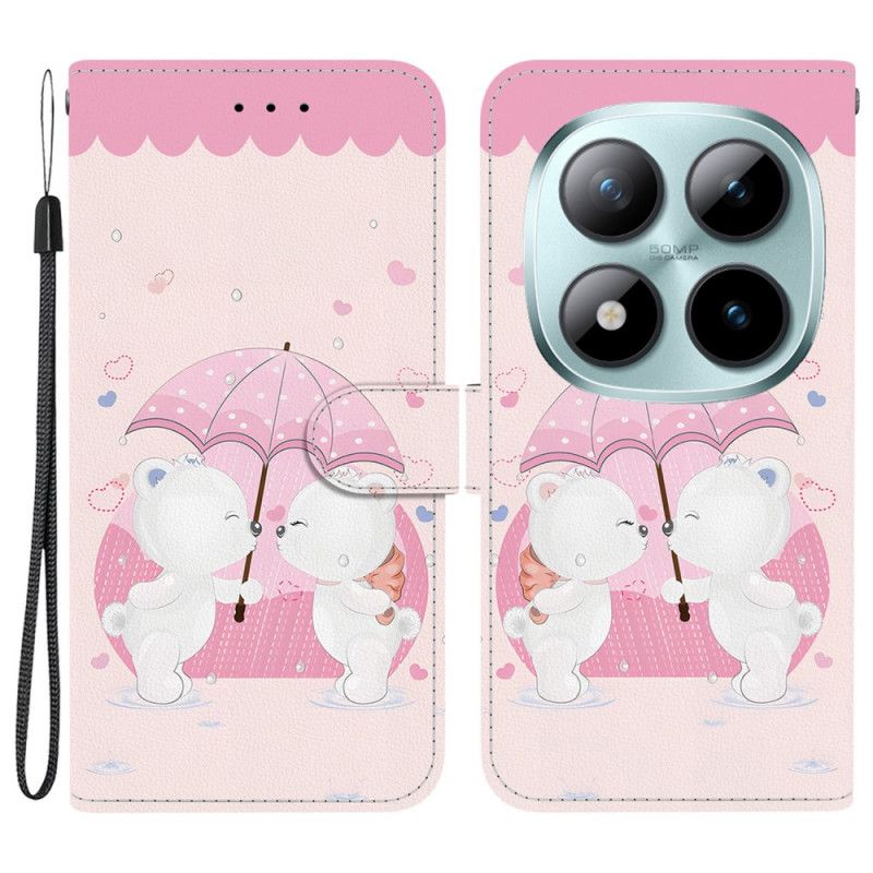 Folio Deksel Xiaomi Redmi Note 15 Pro 5g Par Bjørneunger Beskyttelse Deksel