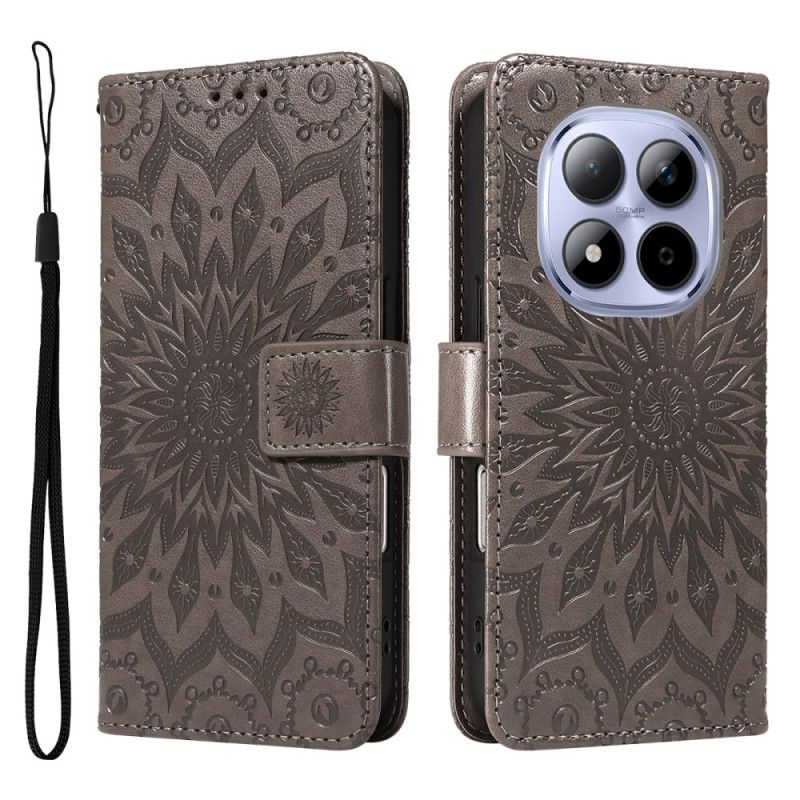 Folio Deksel Xiaomi Redmi Note 15 Pro 5g Solsikkemønster Beskyttelse Deksel