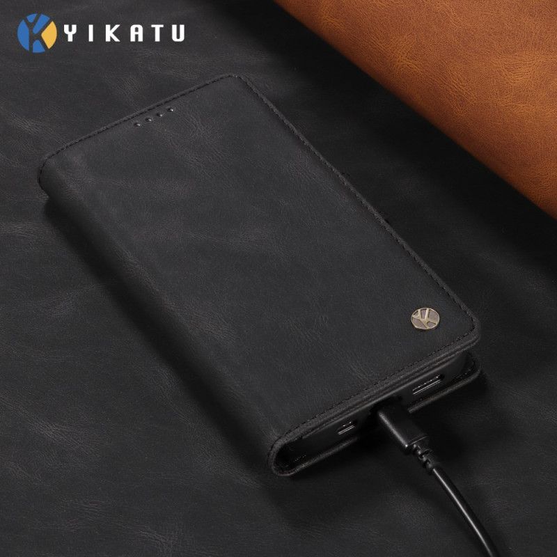 Folio Deksel Xiaomi Redmi Note 15 Pro 5g Yikatu Semsket Skinneffekt Beskyttelse Deksel