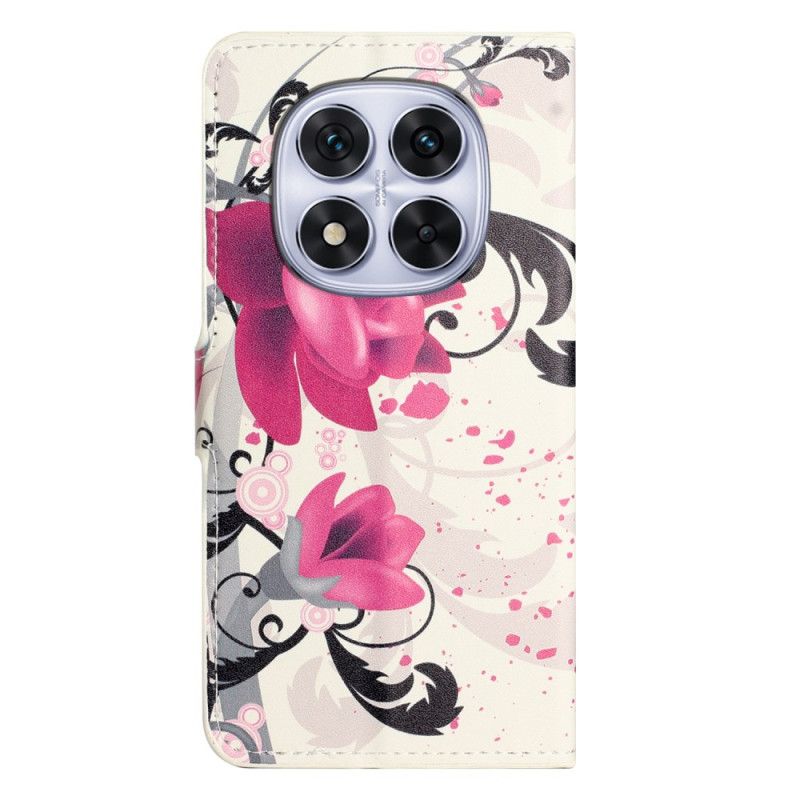 Lærdeksel Folio Deksel Xiaomi Redmi Note 15 Pro 5g Lotusmønster