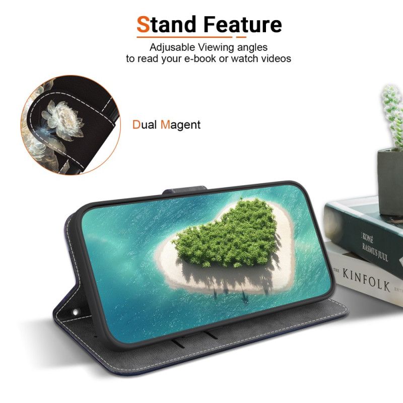 Lærdeksel Folio Deksel Xiaomi Redmi Note 15 Pro 5g Mobildeksel Crista-peon