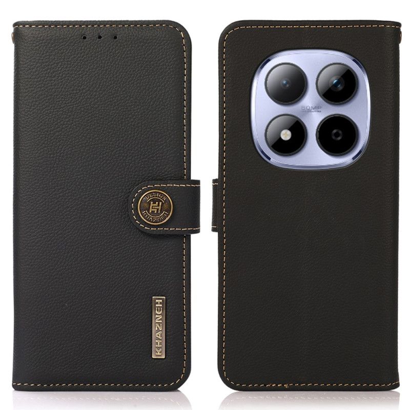 Lærdeksel Folio Deksel Xiaomi Redmi Note 15 Pro 5g Mobildeksel Khazneh