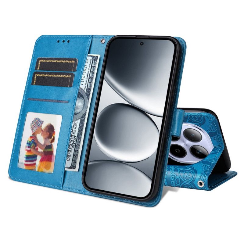 Lærdeksel Folio Deksel Xiaomi Redmi Note 15 Pro 5g Solsikkemønster