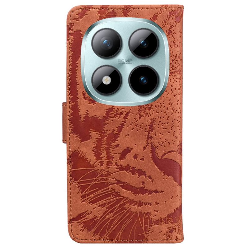 Lærdeksel Folio Deksel Xiaomi Redmi Note 15 Pro 5g Tigertrykk