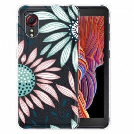 Deksel Til Samsung Galaxy XCover 5 En Gjennomsiktig Blomst