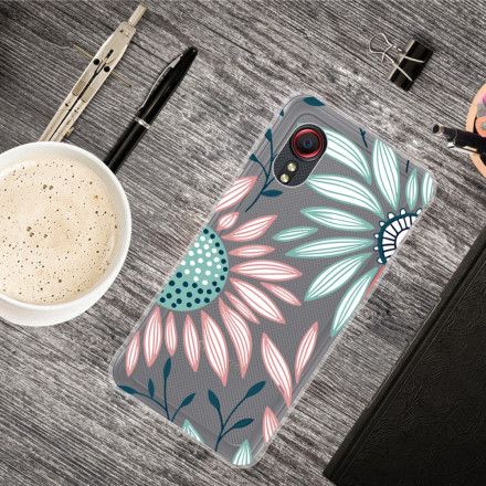 Deksel Til Samsung Galaxy XCover 5 En Gjennomsiktig Blomst