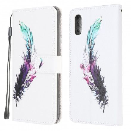 Folio Deksel Til Samsung Galaxy XCover 5 Med Kjede Thongfjær
