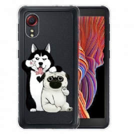 Mobildeksel Til Samsung Galaxy XCover 5 Morsomme Hunder