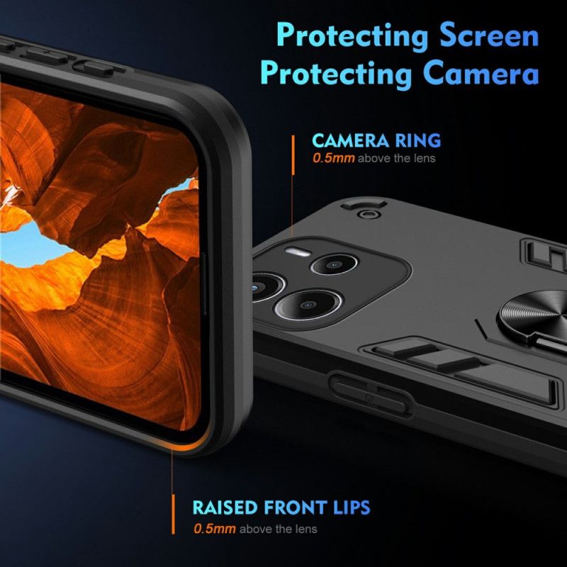 Deksel Xiaomi Redmi Note 14 4g Hybrid Med Ringholder Beskyttelse Deksel