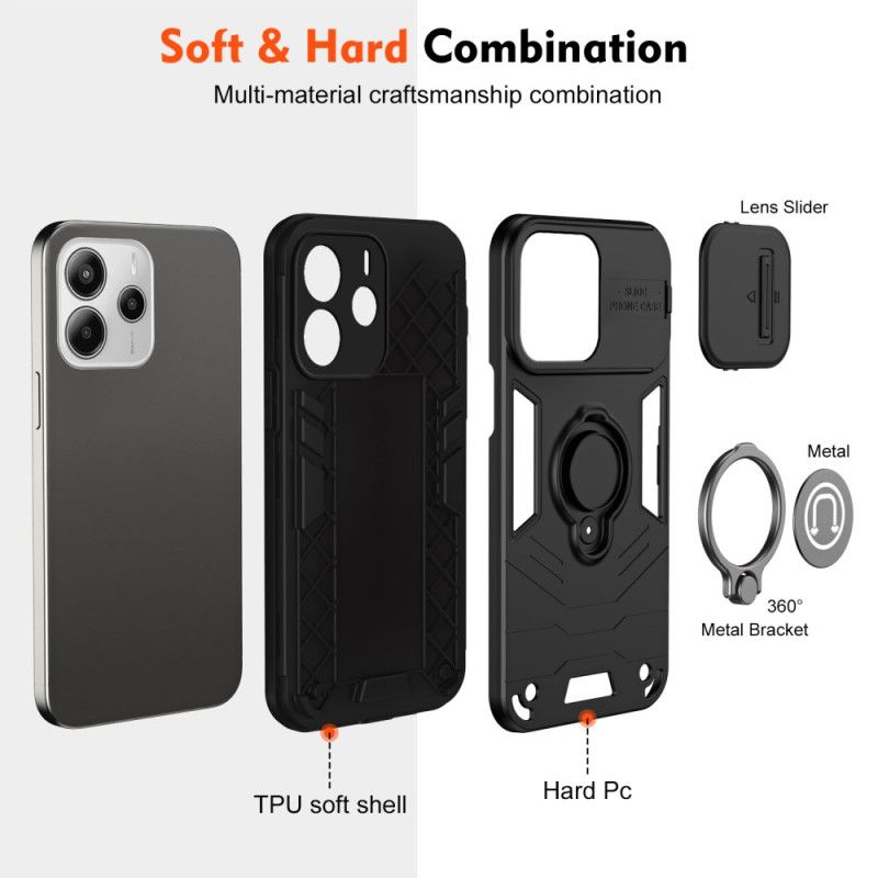 Deksel Xiaomi Redmi Note 14 4g Mobildeksel Skyvbar Kamerabeskytter Og Holder