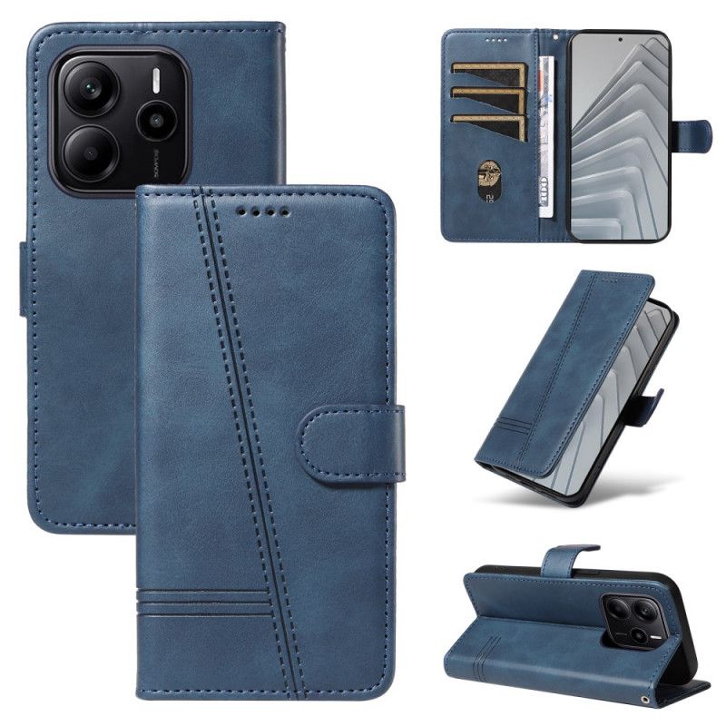 Folio Deksel Til Xiaomi Redmi Note 14 4g Geometriske Linjer