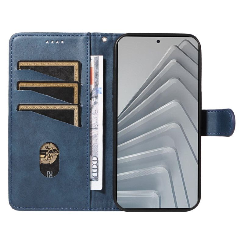 Folio Deksel Til Xiaomi Redmi Note 14 4g Geometriske Linjer