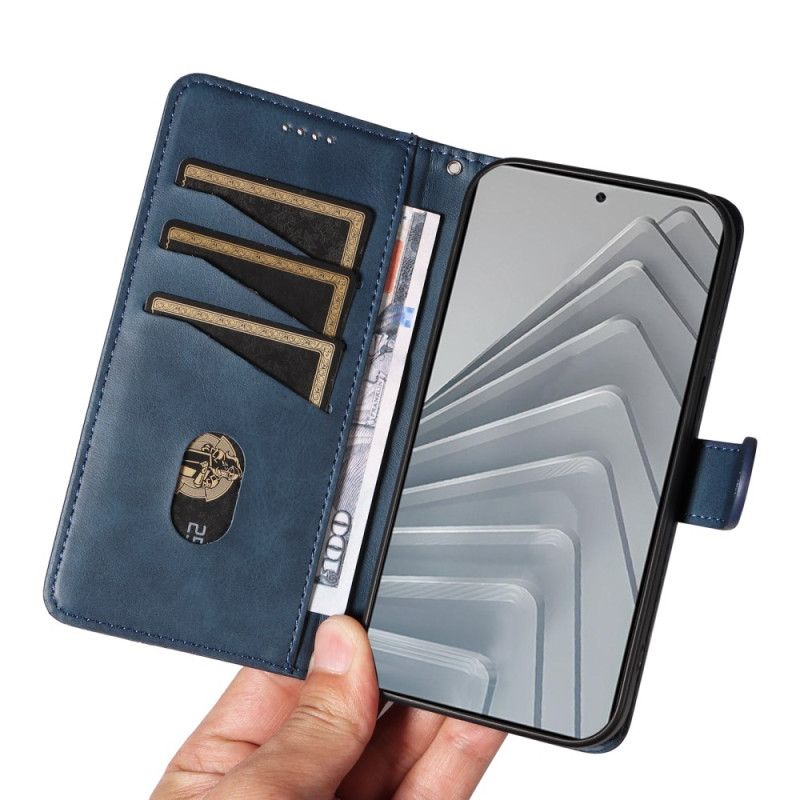 Folio Deksel Til Xiaomi Redmi Note 14 4g Geometriske Linjer