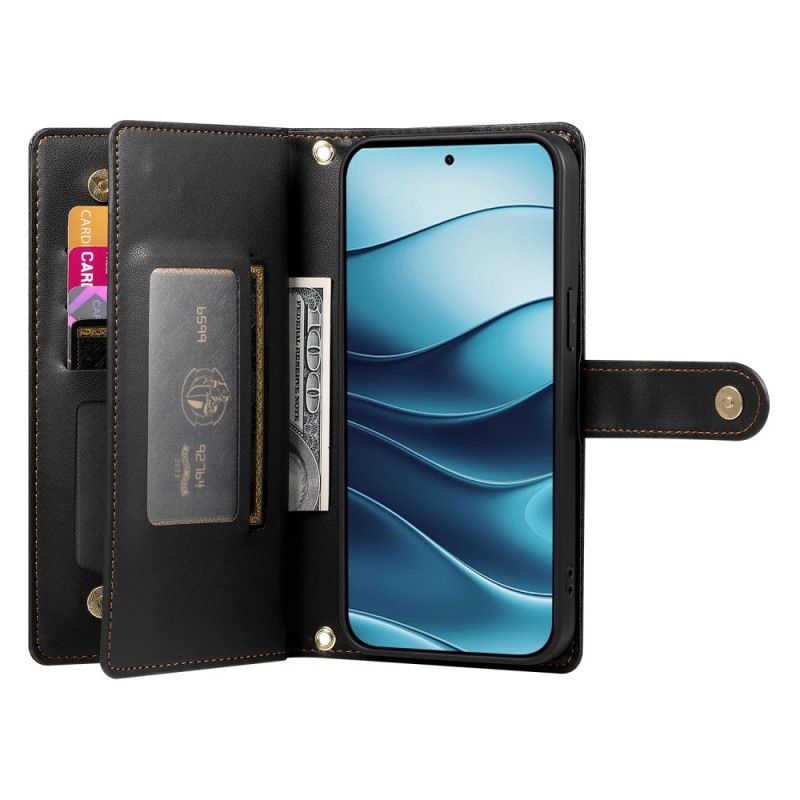 Folio Deksel Til Xiaomi Redmi Note 14 4g Lommebok Og Stropper